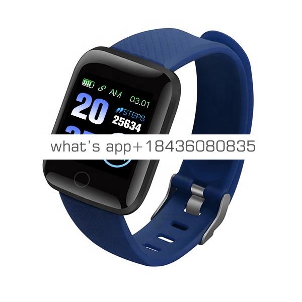 116 Plus Smart Watch Wristband Sports Fitness Blood Pressure Heart Rate Call Message Reminder Android IOS Pedometer Smartwatch