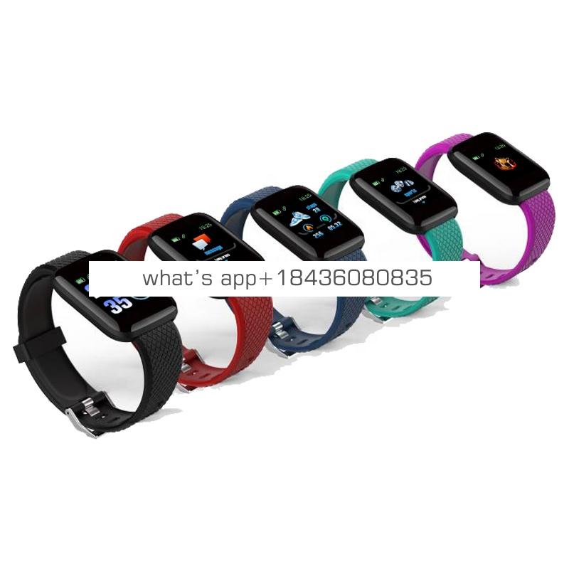 116 Plus Smart Watch Wristband Sports Fitness Blood Pressure Heart Rate Call Message Reminder Android IOS Pedometer Smartwatch