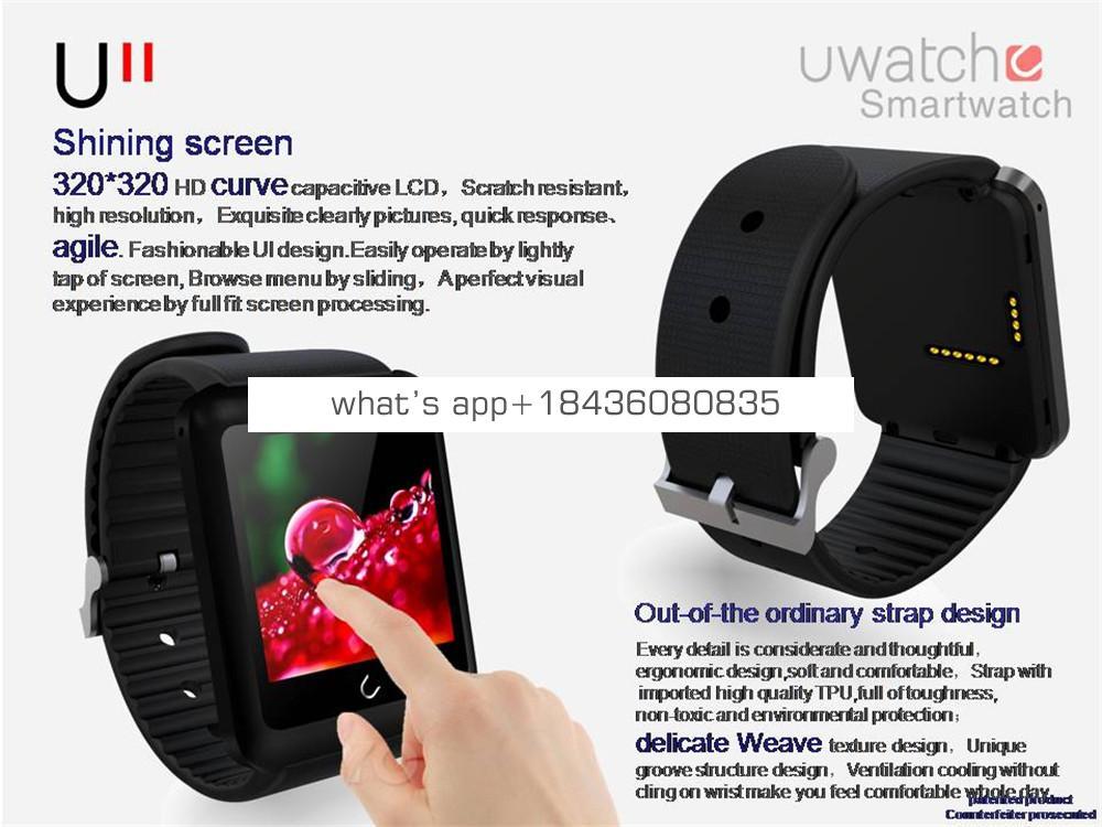 2015 newest intelligent BT sim card calling with Charging vest Separation design mobile phone U11 Smart