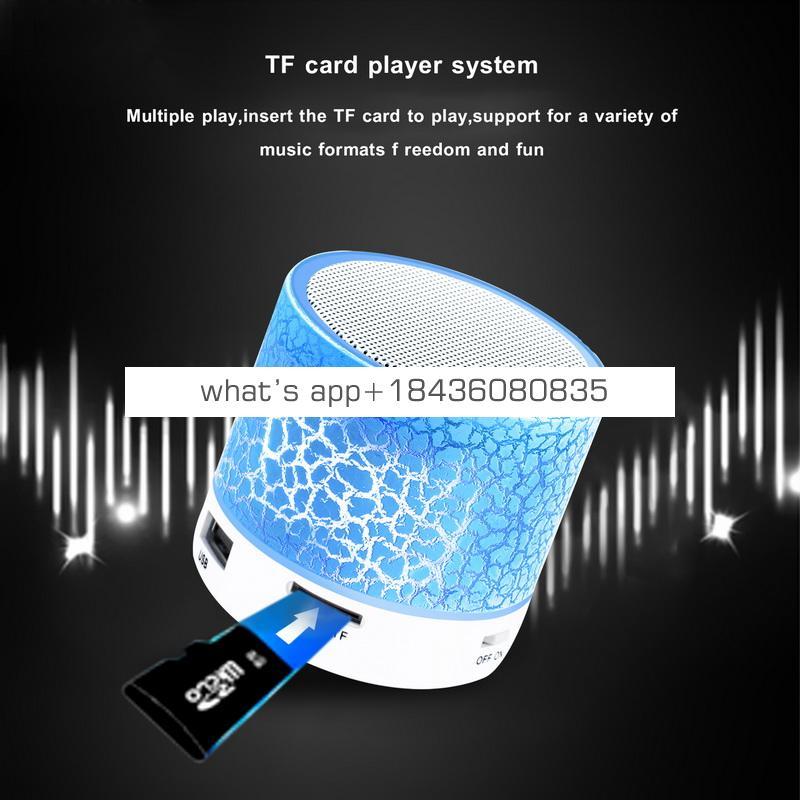 2017 LED Mini Wireless Speaker TF USB FM Portable Musical Audio Waterproof Speaker for Car
