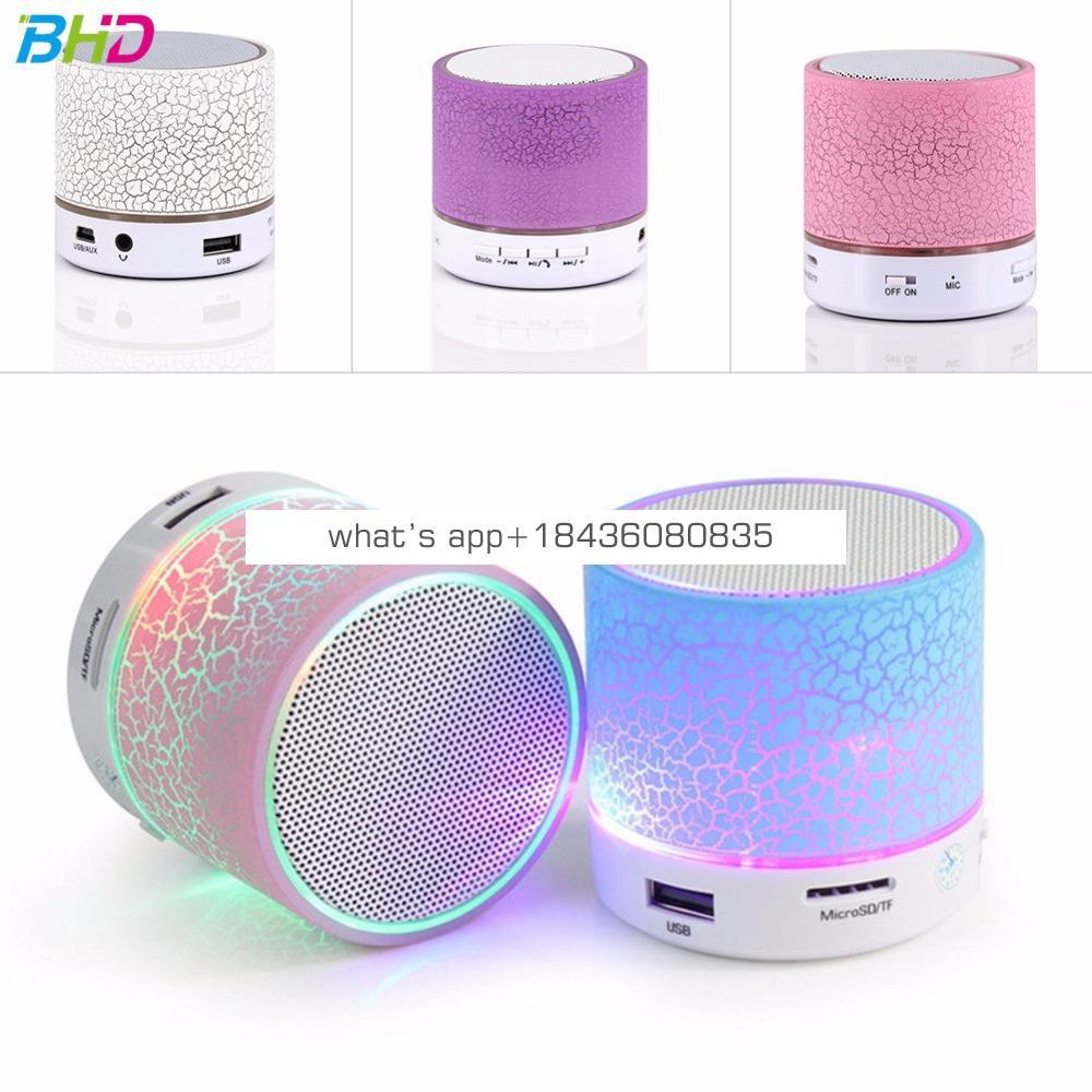 2017 best selling Mini Speaker Wireless Smart LED Musical Audio Hand-free Subwoofer Loudspeakers For Phone With Mic TF