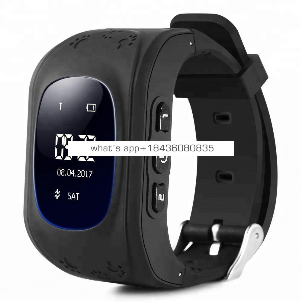 2018 Hot Selling LCD OLED Q50 Sim Card Kid Watch Smartwatch GPS Tracker Anti-Lost SOS Kids Smart Watch with Facoty Price