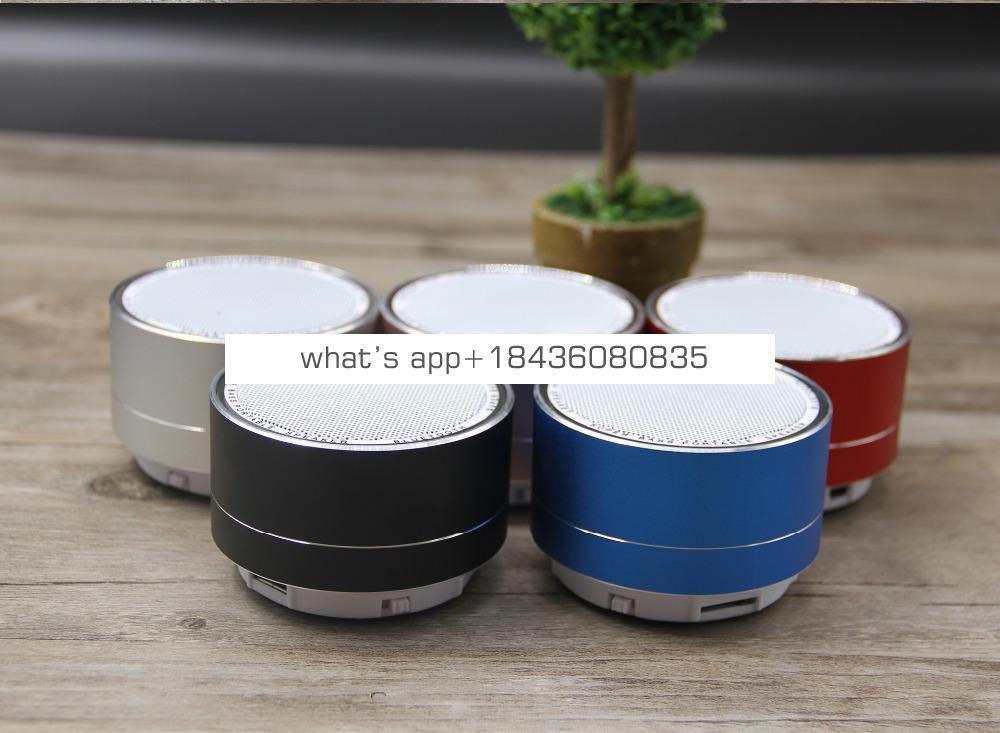 2018 Trending Products Portable LED Waterproof Speaker Mini Wireless Speaker A10 for Car Audio with FM Radio