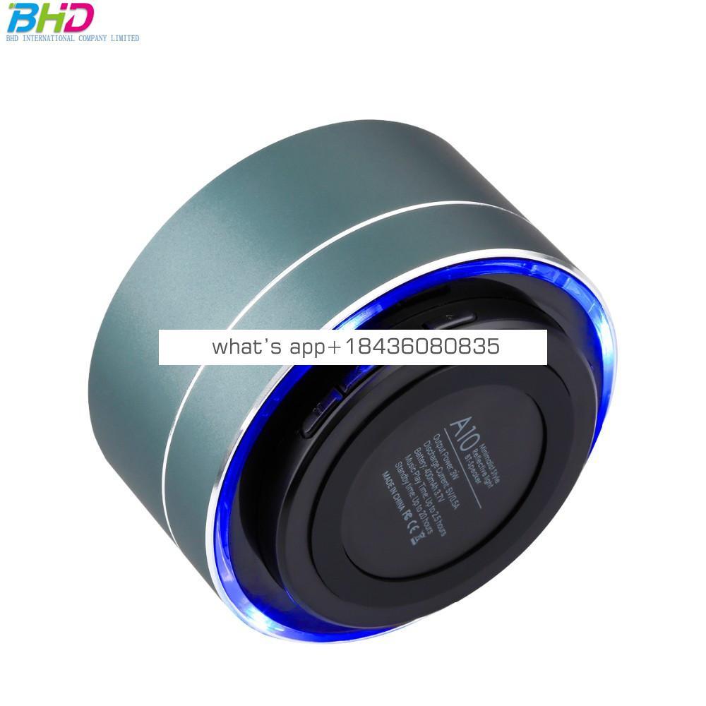 2018 night light oem customized smart blue tooth audio wireless speaker subwoof sound with Mic TF card