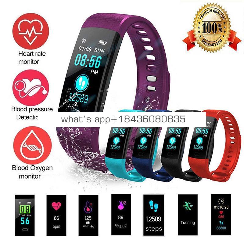 2019 BT wear hot sale  Y5 Heart Rate Tracker bluetooth fashion rubber IP67 waterproof Smart watch  for  ios android