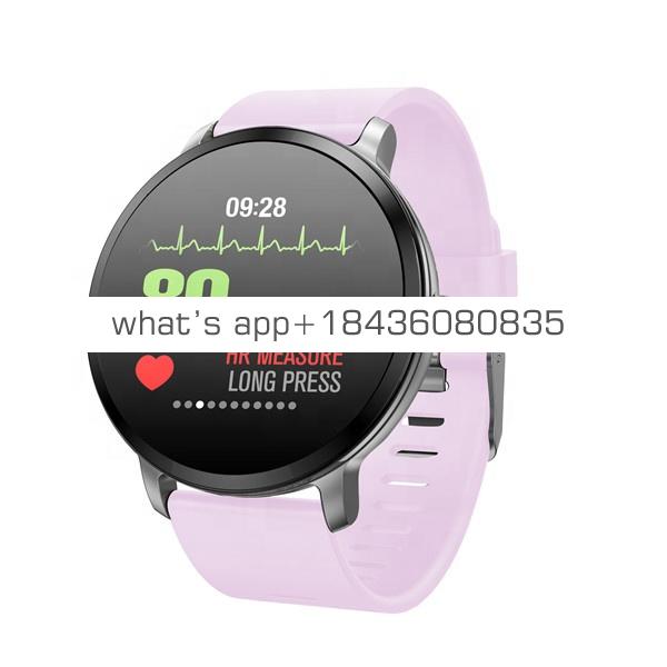 2019 New ip67 Waterproof V11 Sport Heart Rate Blood Pressure Oxygen Weather Smart Watch
