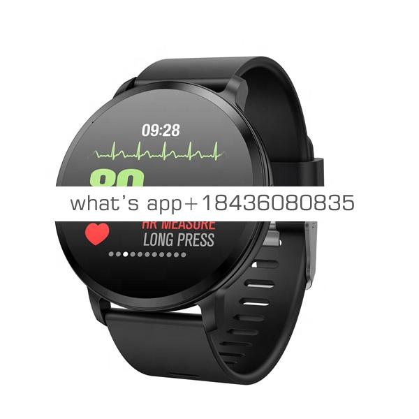 2019 New ip67 Waterproof V11 Sport Heart Rate Blood Pressure Oxygen Weather Smart Watch