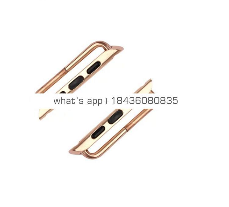 316 Stainless Steel Strap Lugs Watch Band Adapter Buckle Electroplating Clasp Connector for Apple Watch
