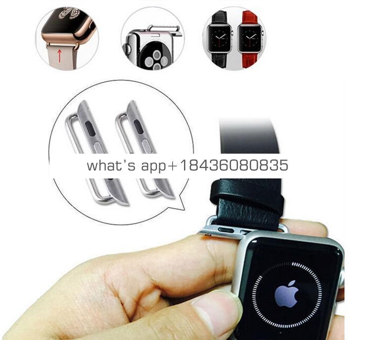 316 Stainless Steel Strap Lugs Watch Band Adapter Buckle Electroplating Clasp Connector for Apple Watch