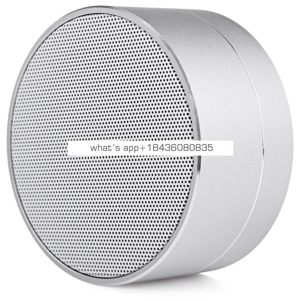 Aluminum Alloy A10 Wireless Car Speaker with Led Light Waterproof Handfree Portable Mini Speaker with FM Radio TF USB Support