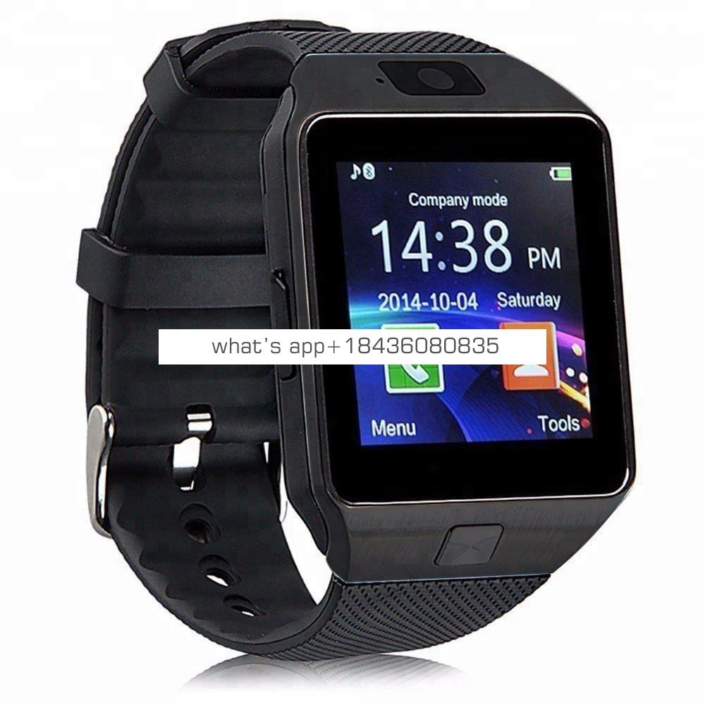 Amazon Hot Selling Camera Sim Card Smartwatch Sport Smart Watch 2019 DZ09 for Android Phone