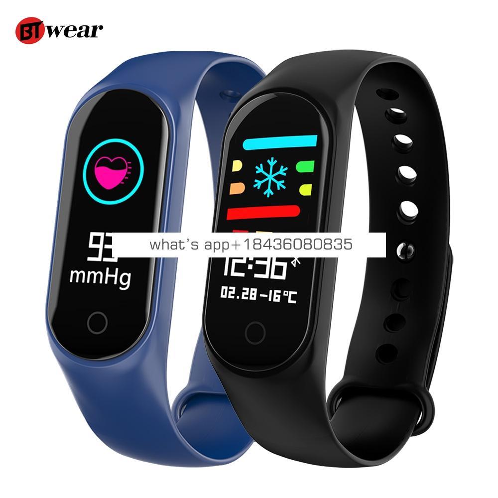 BTwear M3S Smart Bracelet Color-screen IP67 Fitness Tracker blood pressure Heart Rate Monitor Smart band For Android IOS phone
