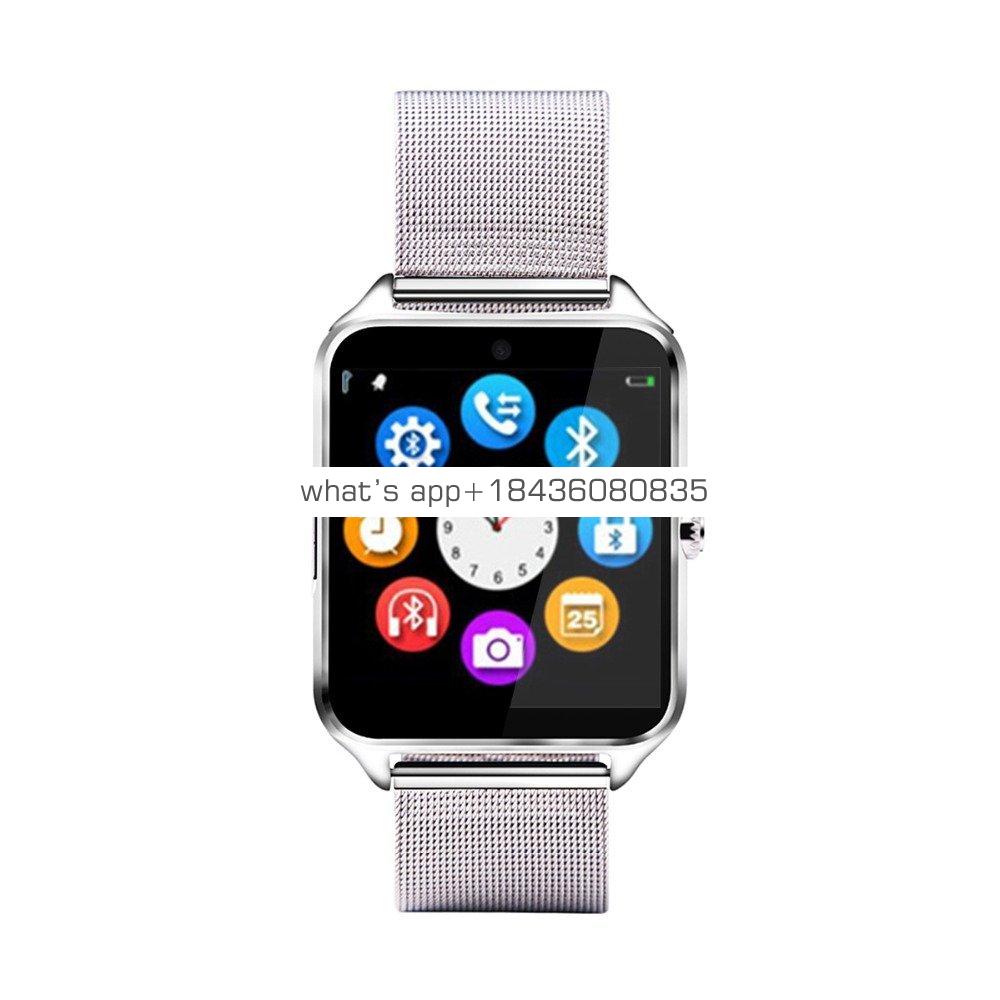Bluetooth Smart Watch Phone Z60 Stainless Steel Support SIM TF Card Anti-Lost Fitness Tracker Smartwatch for Android