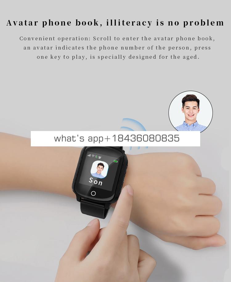 Ce rohs approved Professional WiFi GPS positioning smart watch tracker sos emergency kids elderly health watch