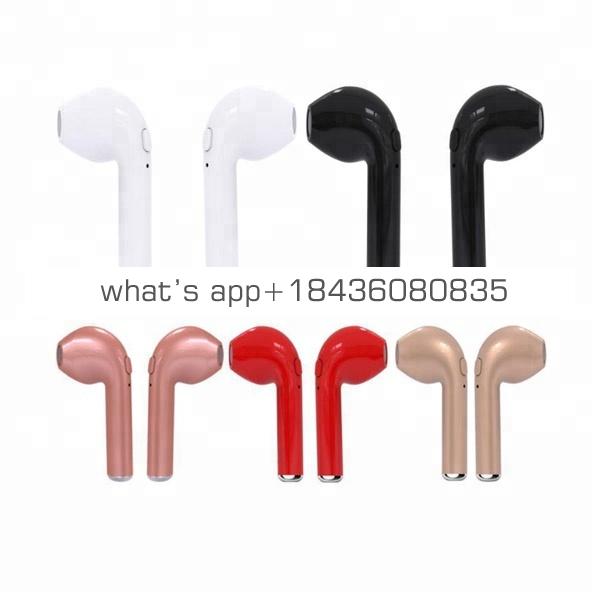 Gaming Sport In-Ear Stereo Mini Hbq I7S Tws Wireless Headphone Earbud Active Noise Cancellation Blue Tooth Headset For Phone