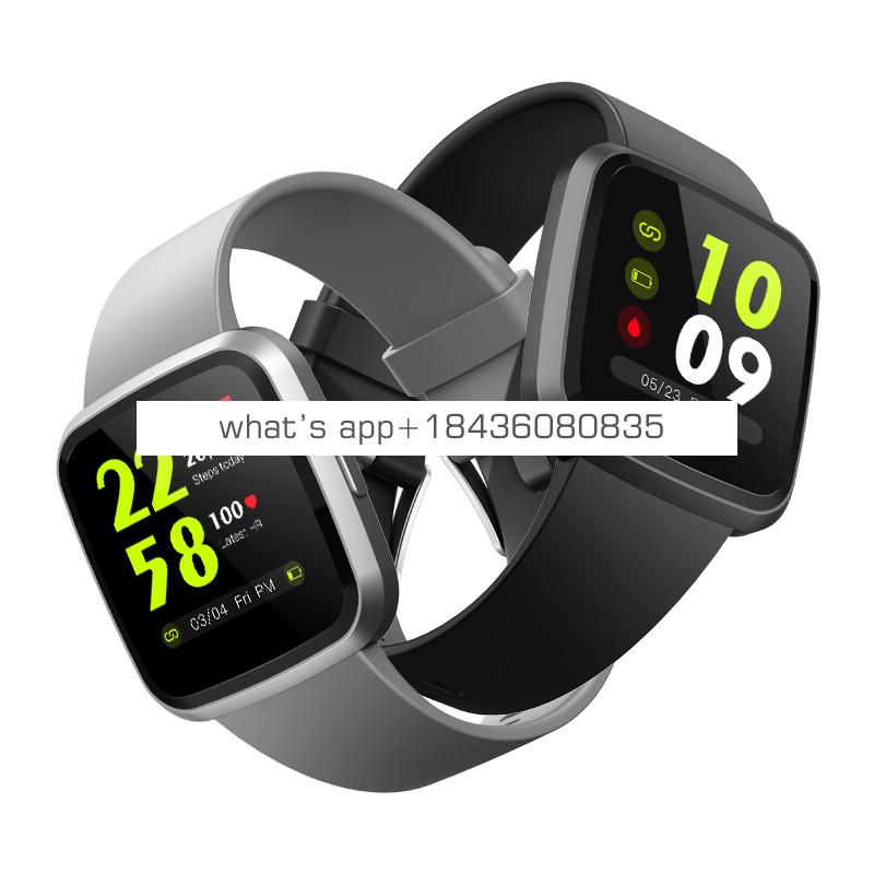 Leather Smart Bracelet Wristband Heart Rate Blood Oxygen Sleep Monitor Fitness Tracker Smart Band with SPO2 Bracelet