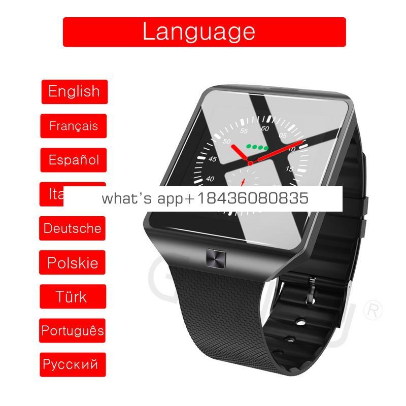 Most Popular CE ROHS Bluetooth Smart Watch 2019 DZ09 with camera GSM support SIM Card