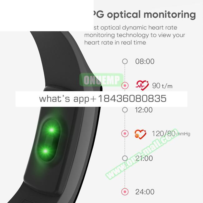 Multi-Functional Waterproof Heart Rate Monitor Fitness Tracker Smart Watch Bracelet