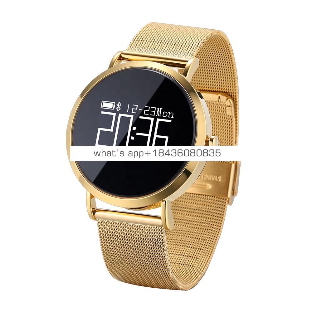 New arrival cheap round touch screen unisex fitness tracker smart watch heart rate monitor bluetooth