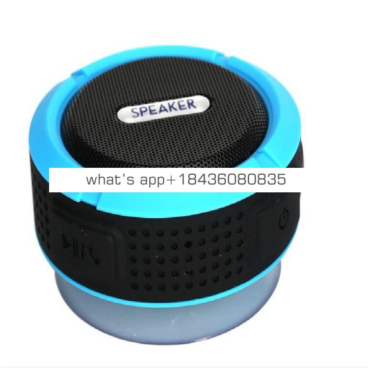 Portable Subwoofer Shower Waterproof Wireless Mushroom Mini Speaker Car Handsfree Receive Call Music Suction Mic