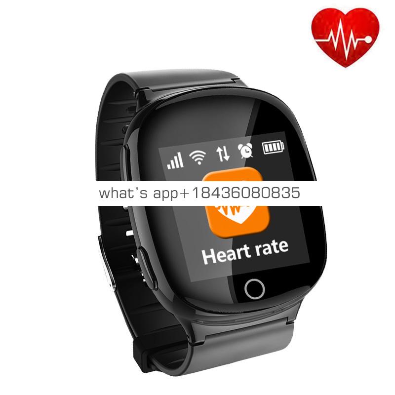 SOS Panic Button Adult Kid Elder People Heart Rate Monitor GPS Tracking  Tracker Smart Watch