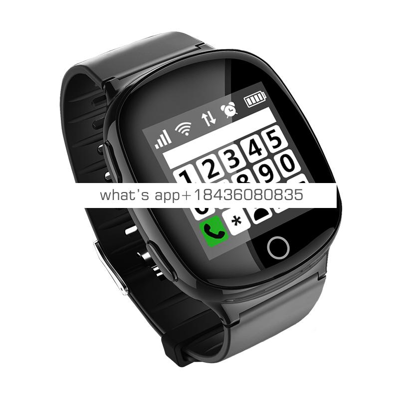 SOS Panic Button Adult Kid Elder People Heart Rate Monitor GPS Tracking Communicator Tracker Smart Watch