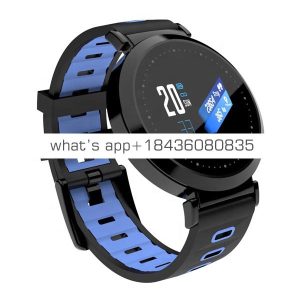 Y10 Smart Watch Bracelet 0.96" Round Colord-Screen Heart Rate Blood Pressure Sleep Monitor IP67 Waterproof Fitness Tracker