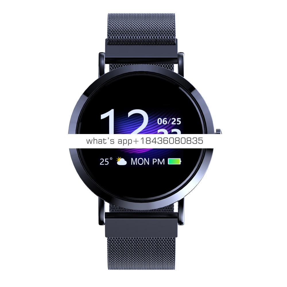 western smart watch 2019 tempered glass multi-interface sport watch long battery life vibration heart rate smartwatch bracelet