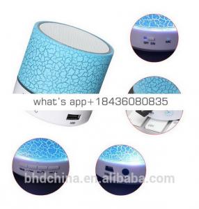 2017 LED Mini Wireless Speaker TF USB FM Portable Musical Audio Waterproof Speaker for Car