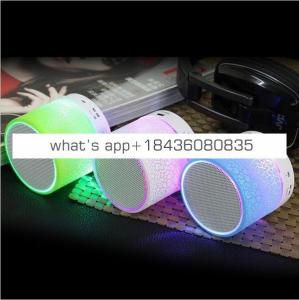 2017 Portable Mini Colorful Flash LED Light Waterproof Wireless Speaker with FM Radio S10 Speakers