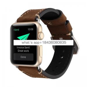 3 Colors 38mm 42mm Accessories Genuine Leather Watch Wristband for Apple Watch iWatch Series 3
