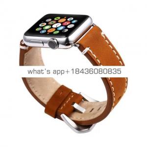 38mm 42mm Strap Replacement Crazy Horse Pattern Leather Band with Adapter for Apple Watch iWatch Series 3 Band