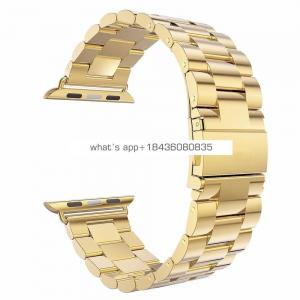 4 Colors Stainless Steel Replacement Strap Classic Buckle Watch Wrist Band for Apple Watch Series 3 Sport