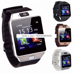 A Amazon Hot Selling Camera Sim Card Smartwatch Sport Smart Watch 2019 DZ09 for Android Phone