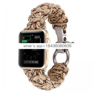 Durable Paracord Replacement Rescue Ropr Paracord Strap Band for Apple iWatch Series 3