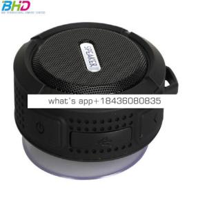 Portable Subwoofer Shower Waterproof Wireless Mushroom Mini Speaker Car Handsfree Receive Call Music Suction Mic