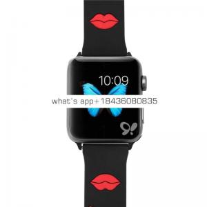 Sport Silicone Rubber Red Lips Band for Apple Watch Series 1 2 3 4