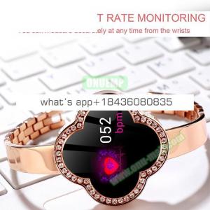 Stylish Diamonds S6 Waterproof Heart Rate Monitoring Women's Smart Watch Bracelet