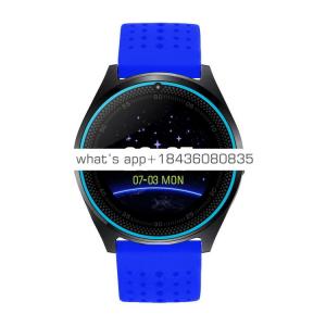 Touch Screen Bluetooth Camera Tf Sim Card Smartwatch SMS Push Notification V9 Round Smart Watch