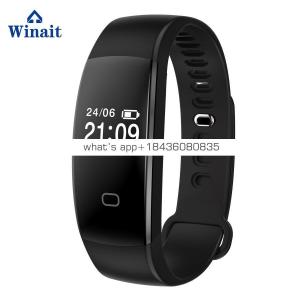 Winait F08HR smart bracelet with Vibration Real time vibrate to remind,Distance Track,0.49 OLED display